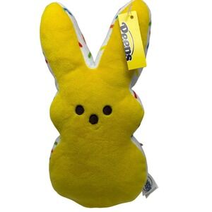 Peeps Plush Bunny Yellow Sprinkle Pattern 8 Inch Easter Stuffed Animal New Tag